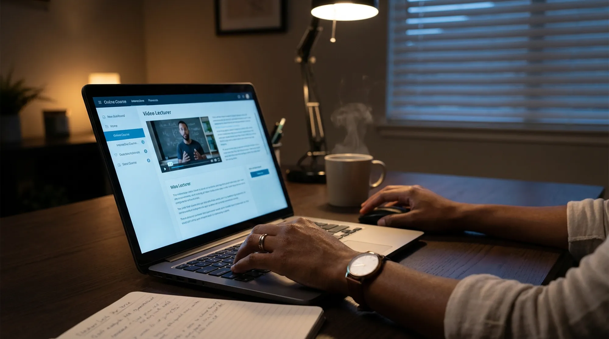 Uczenie się w formule online przy komputerze